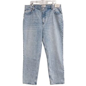 NWT Abercrombie And Fitch Womens Jeans Ultra High Rise 90s‎ Straight Jean 34/18R